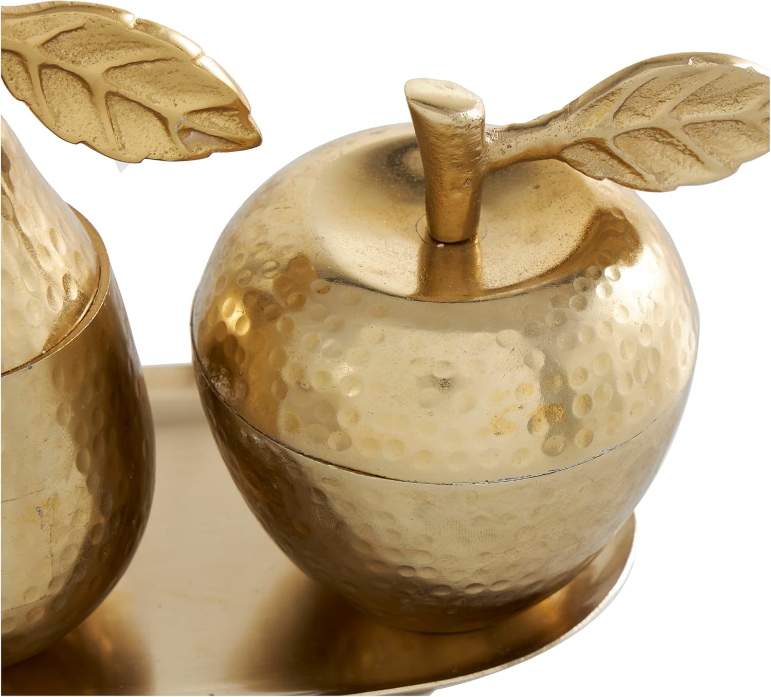 Deco 79 Gold Aluminum Decorative Jars Set