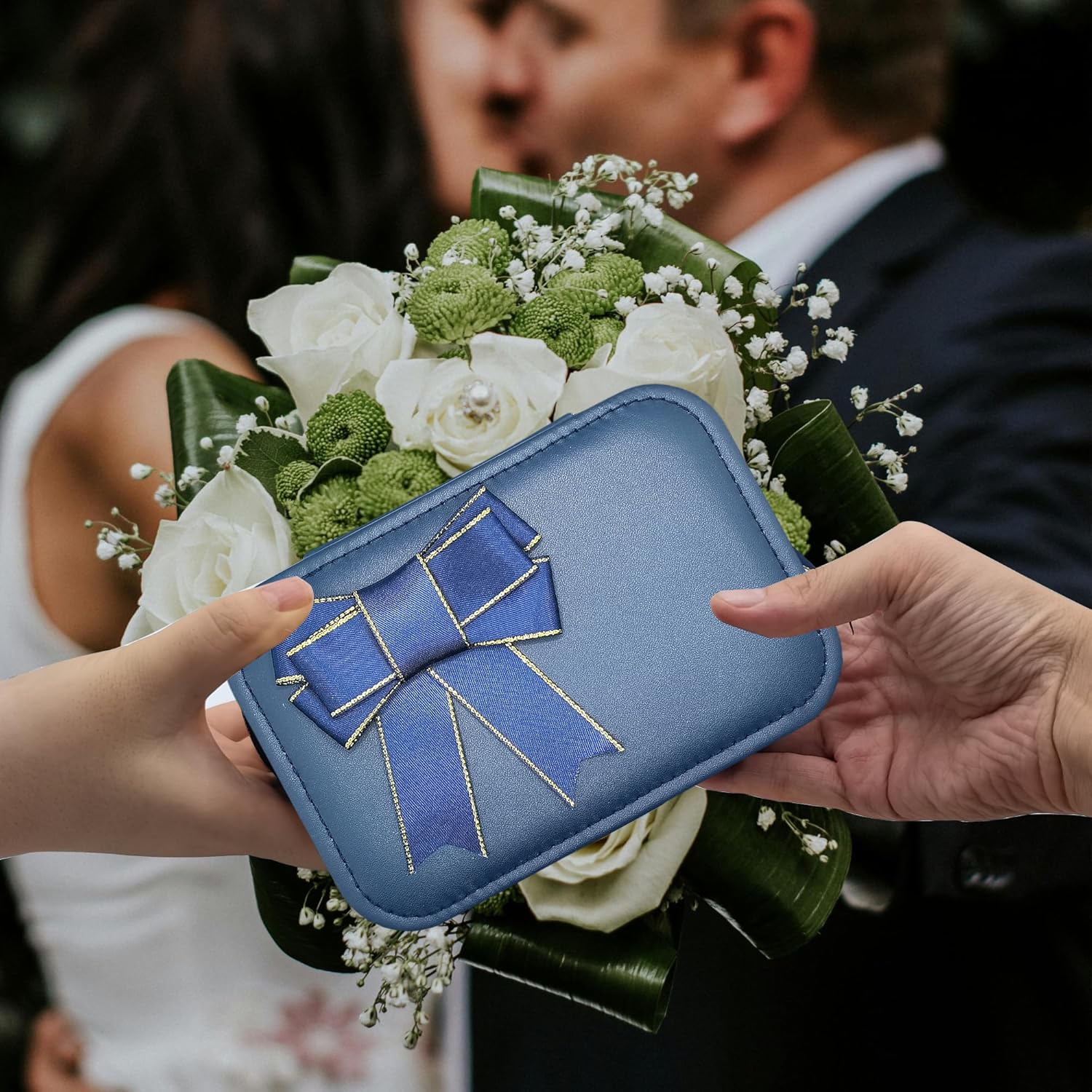 Catholic Wedding Arras Coins Set with Silver Box
