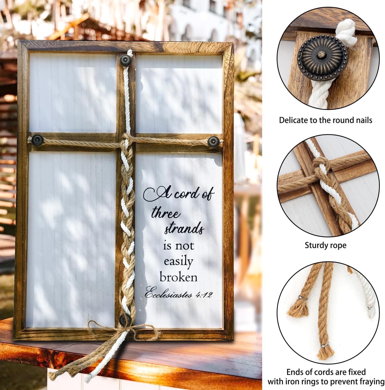 Three Strands Cord Wedding Unity Sign 16x22in