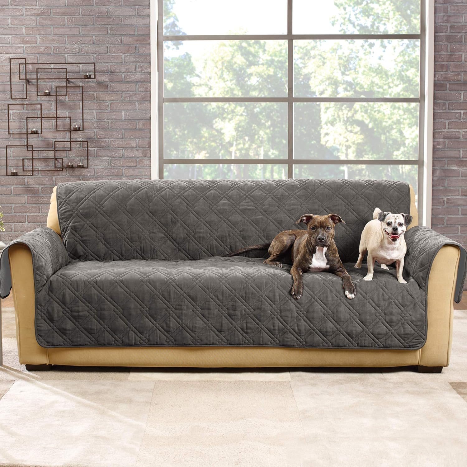 SureFit Home Decor Sofa Slipcover Universal Microfiber