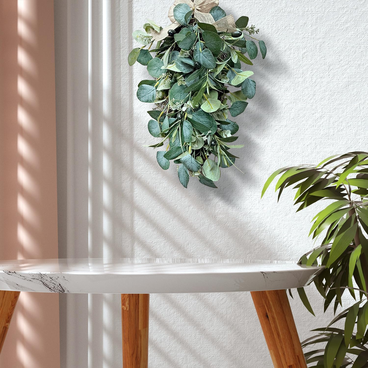 177 Inch Eucalyptus Leaf Wreath for Front Door