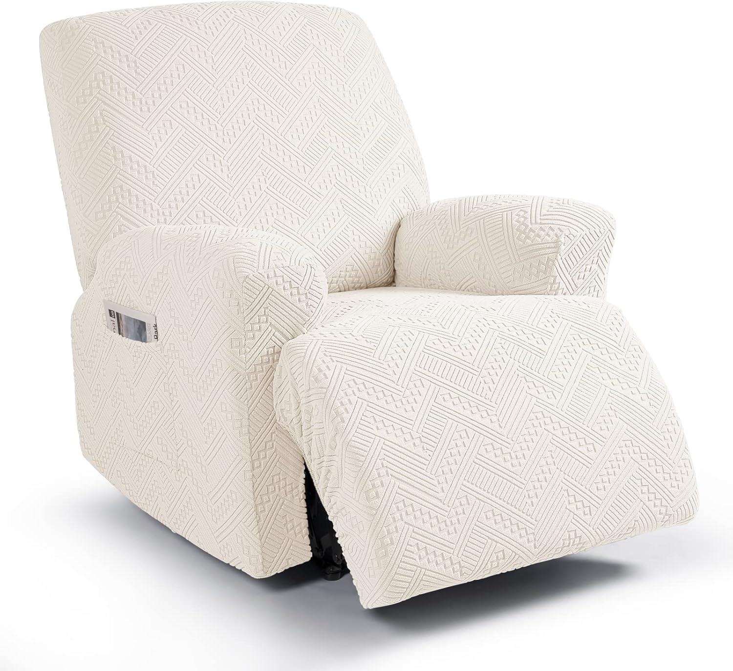 Ruaozz Recliner Sofa Cover with Pockets and Elastic Bottom