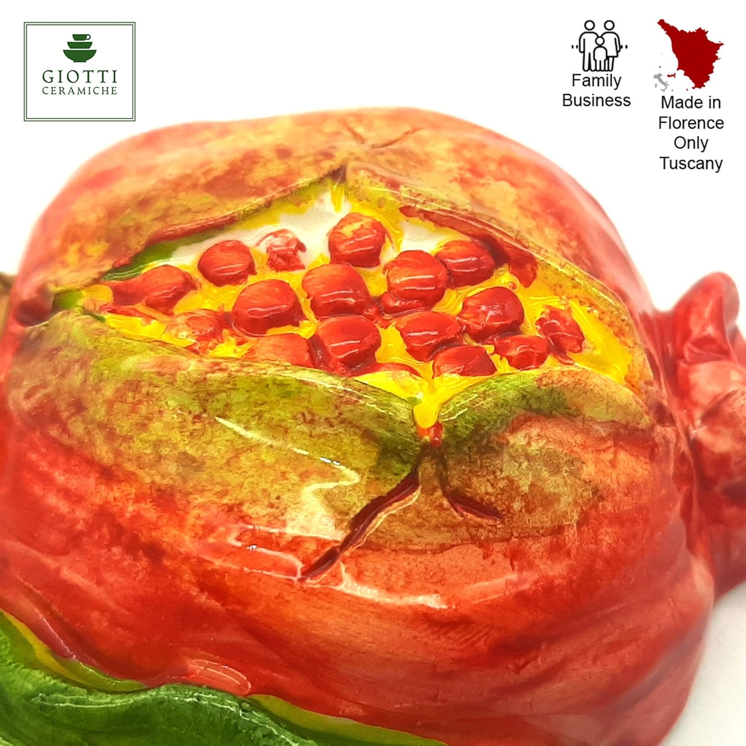 Italian Ceramic Pomegranate Wall Decorations