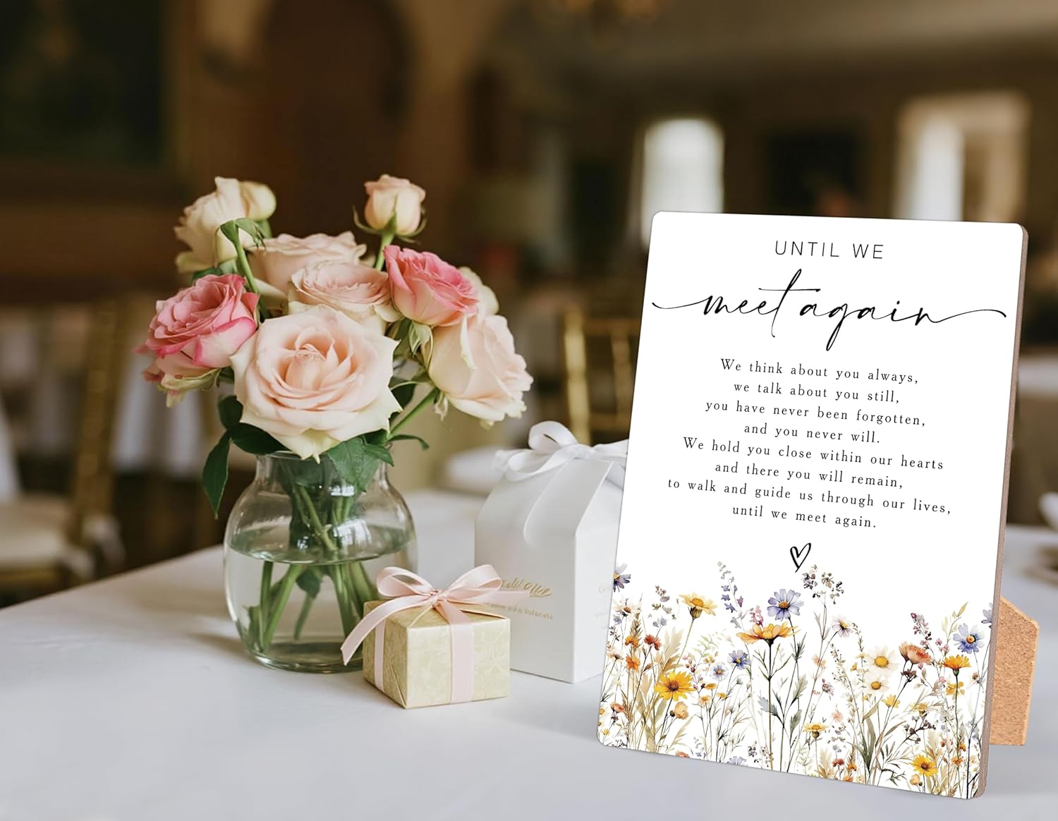 Until We Meet Again Sign Wooden Wedding Decor