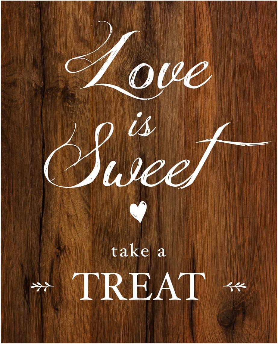 Love Is Sweet Take a Treat Wedding Sign