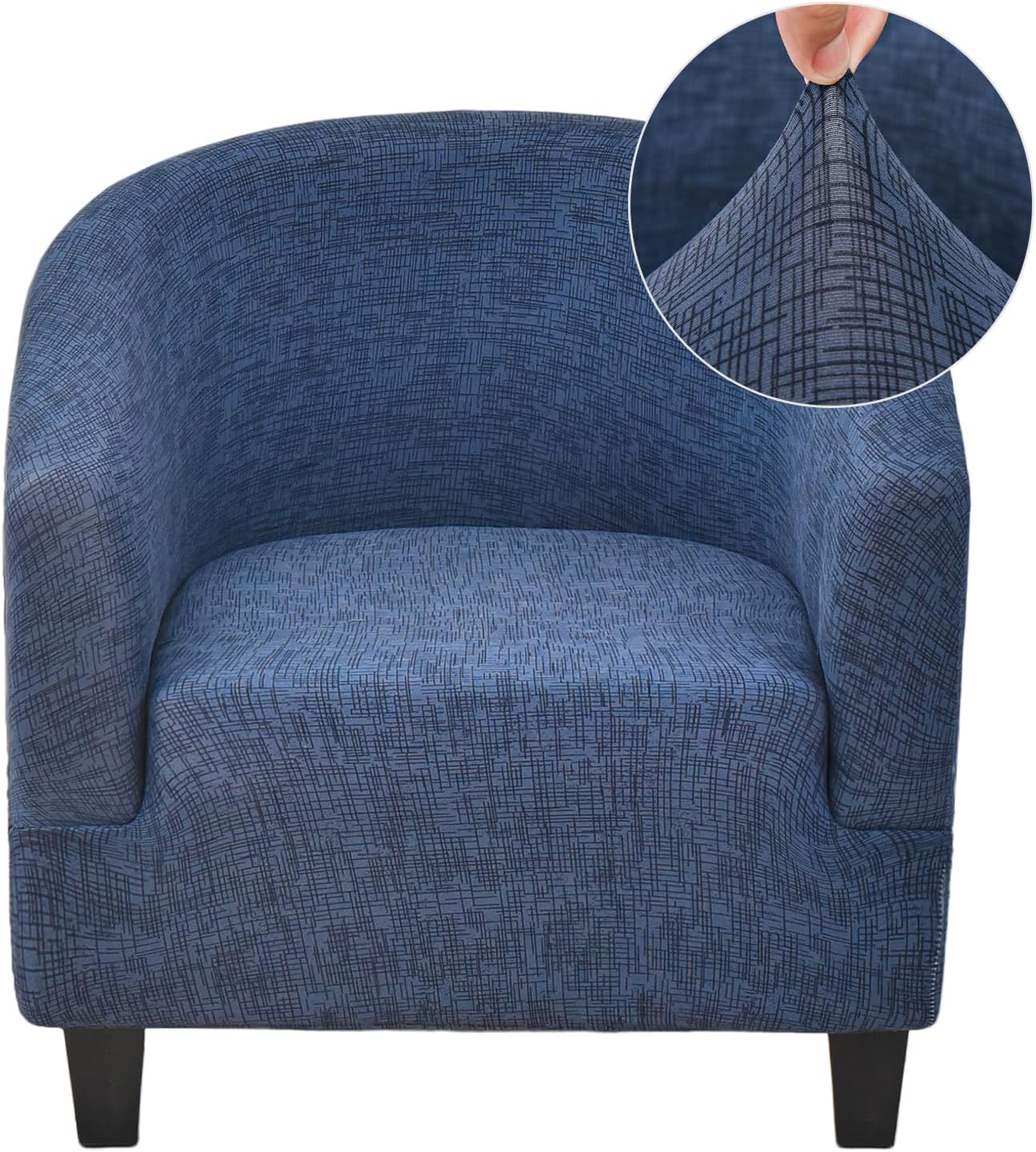 CRFATOP Club Chair Slipcover Printed Spandex Cover for Living Room