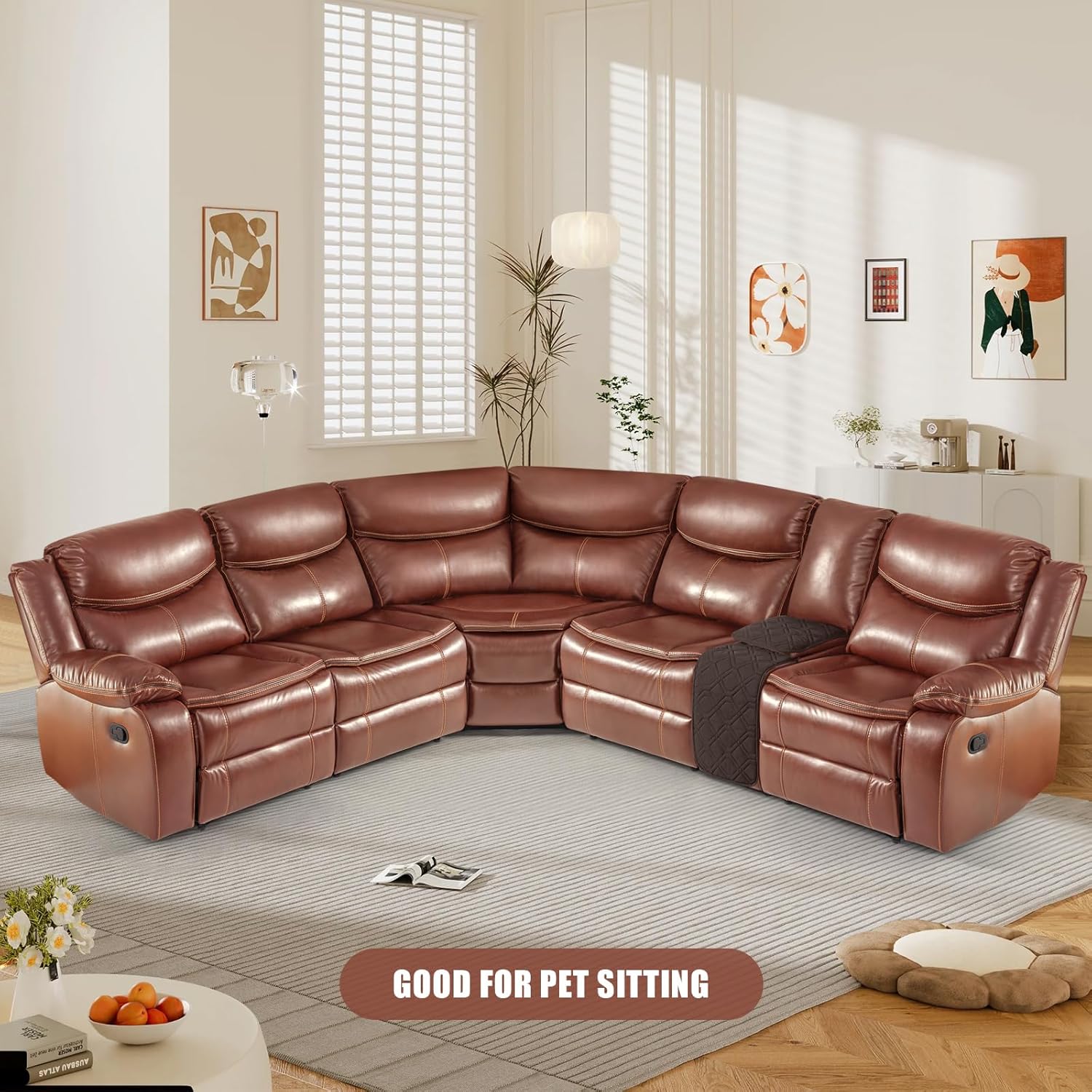 VANSOFY 5 Piece L Shape Sectional Couch Cover Set