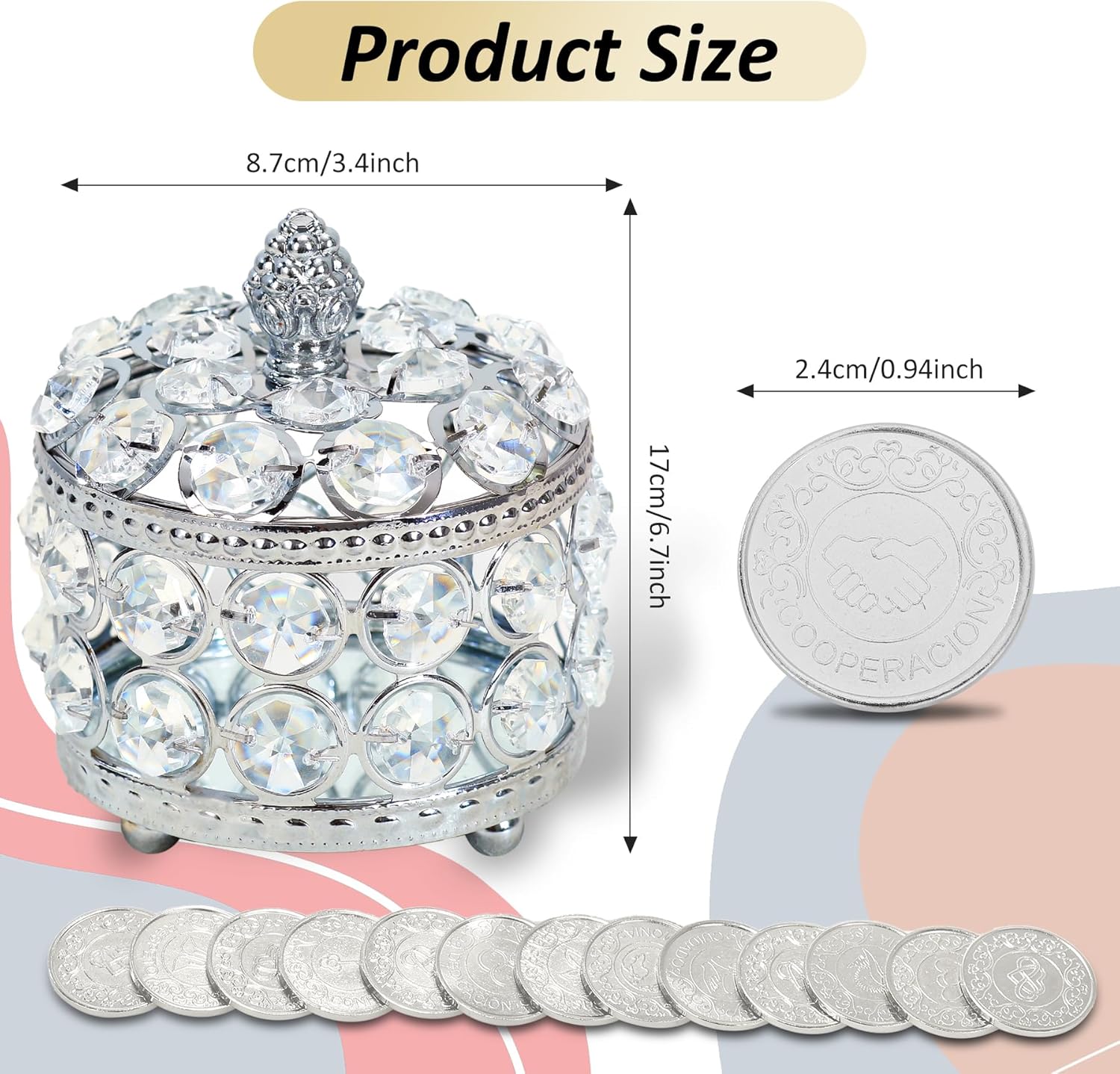 Wedding Unity Coin Set with 13 Coins and Box