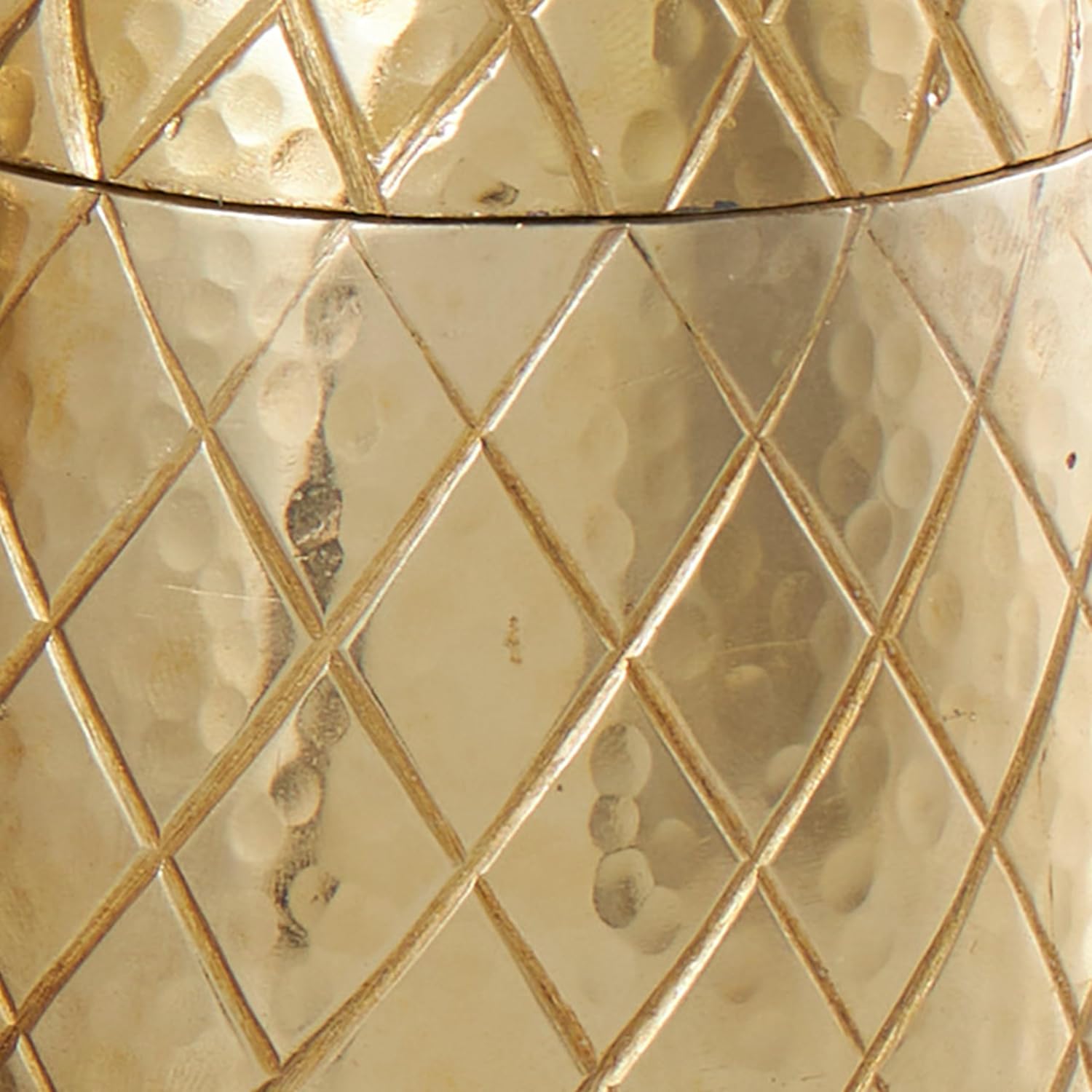 Deco 79 Gold Aluminum Decorative Jars Set
