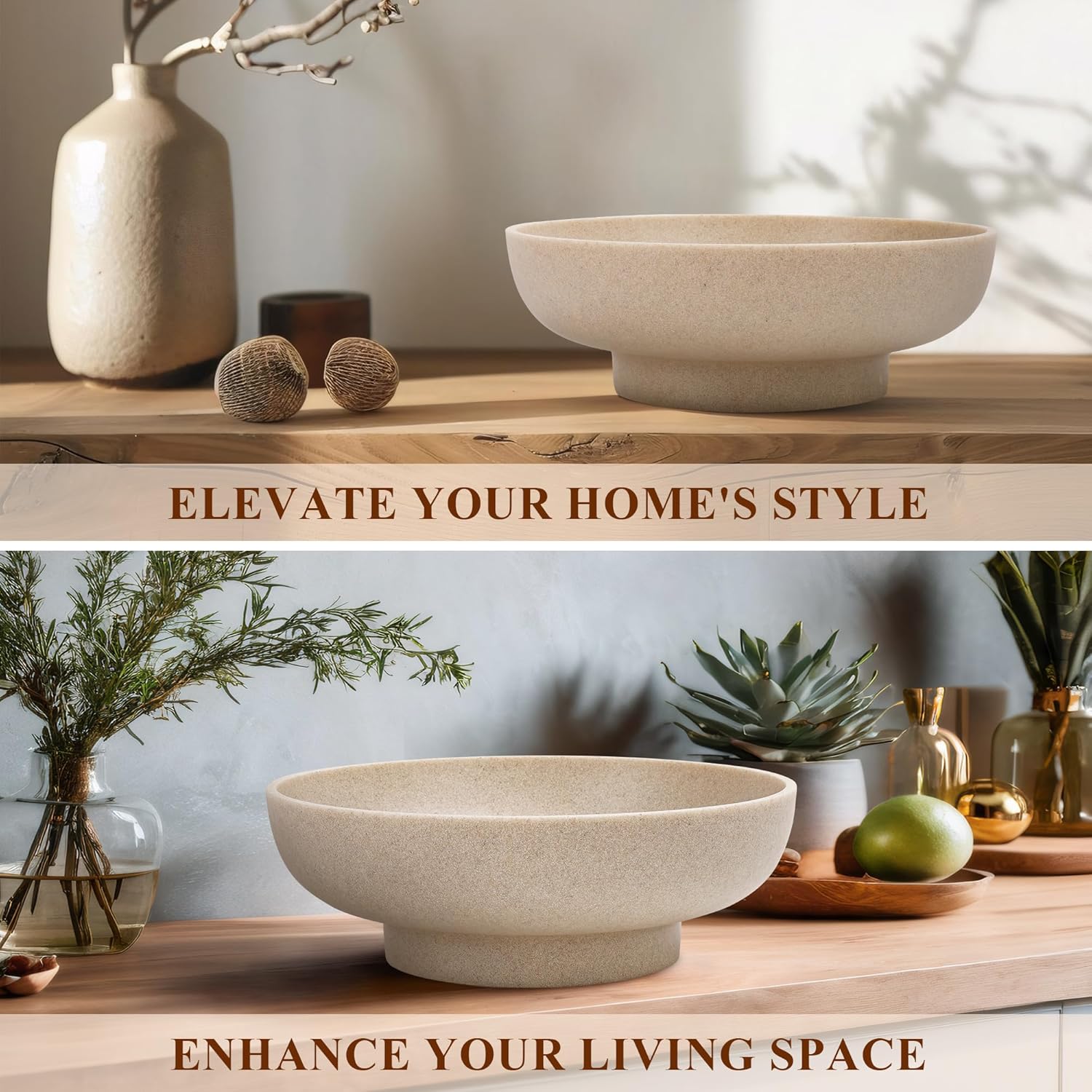 Modern Handmade Resin Decorative Bowl for Home Decor