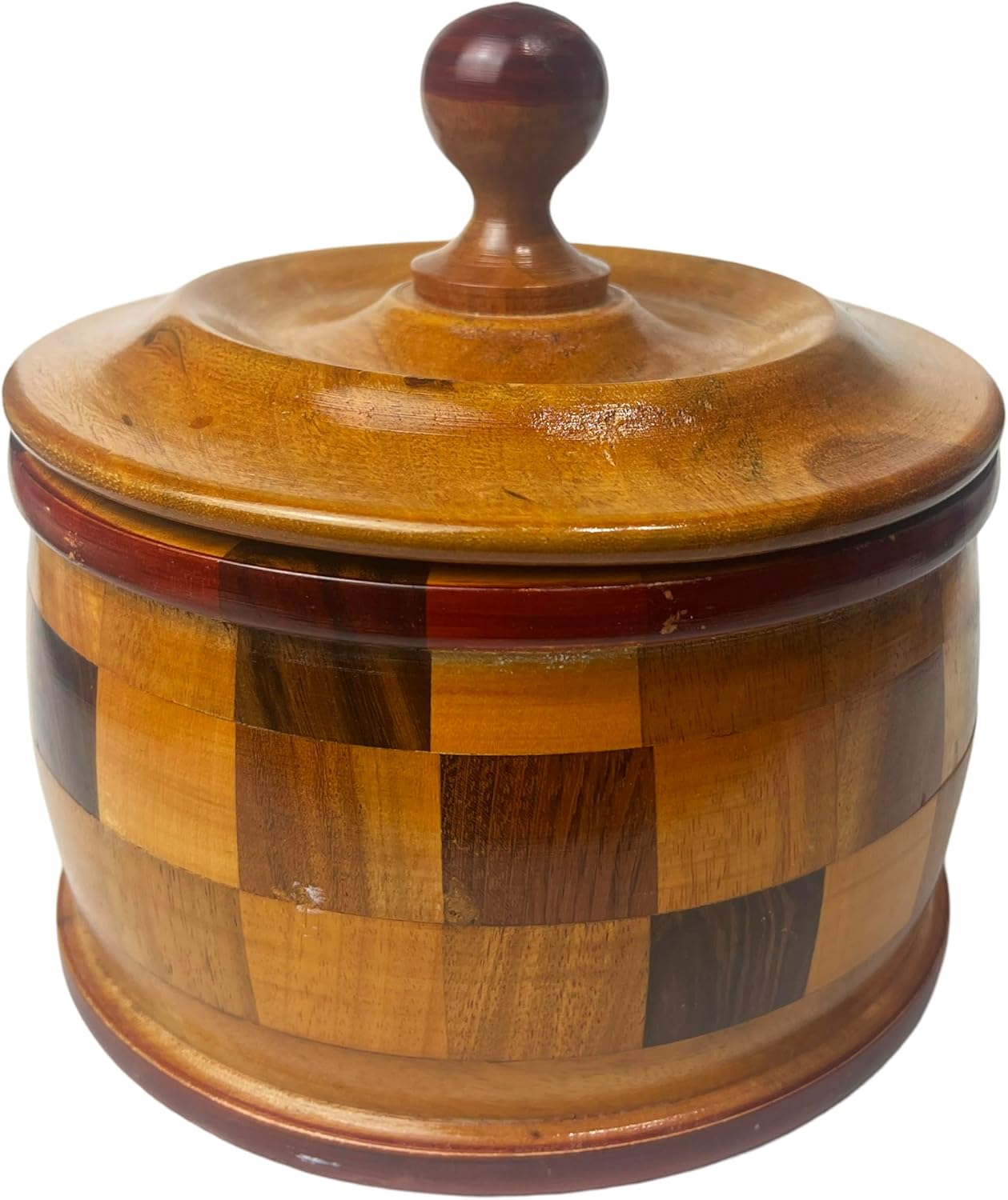 Sopera de Orula 7x45 Inch Wooden Bowl With Lid