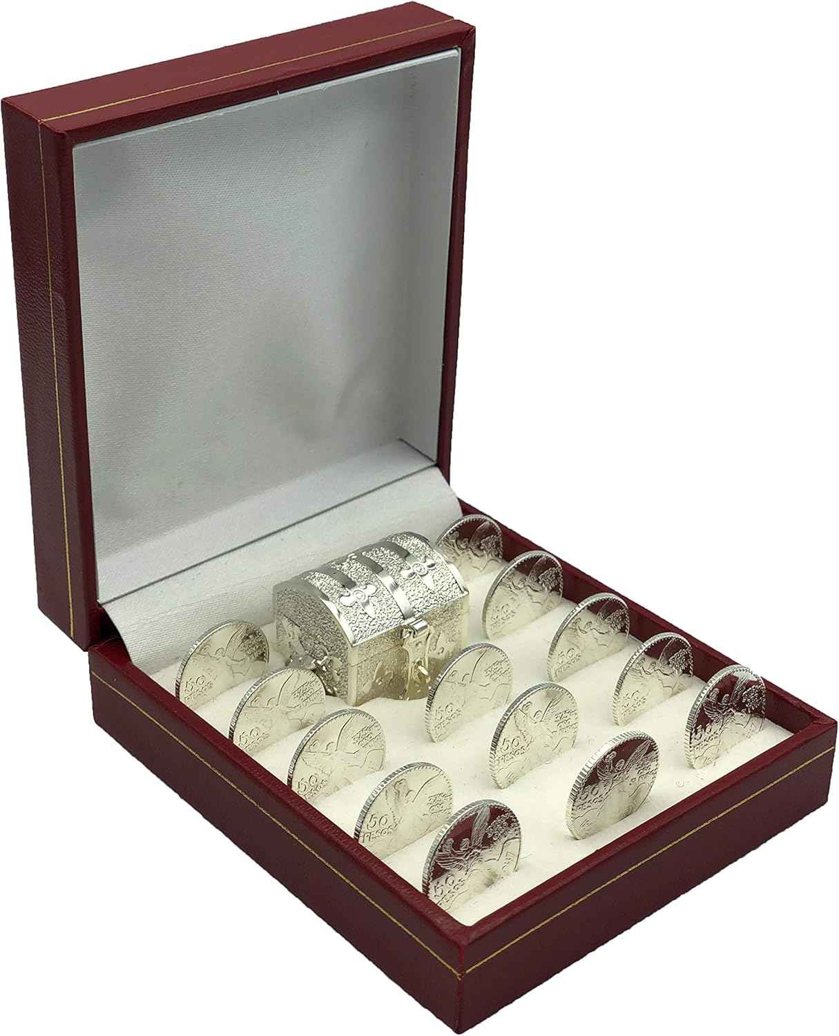 EHV Wedding Unity Coins 13 Piece Set - Traditional Display Box