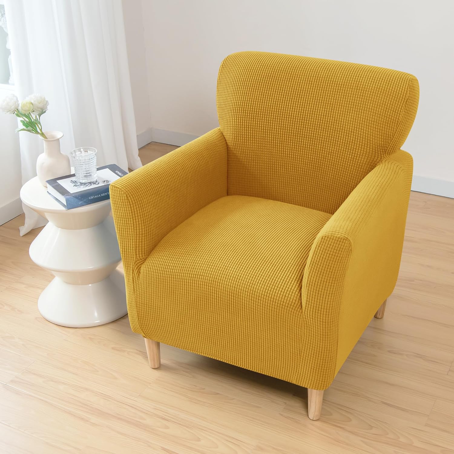 LiveGo Stretch Armchair Slipcover 1-Piece Modern