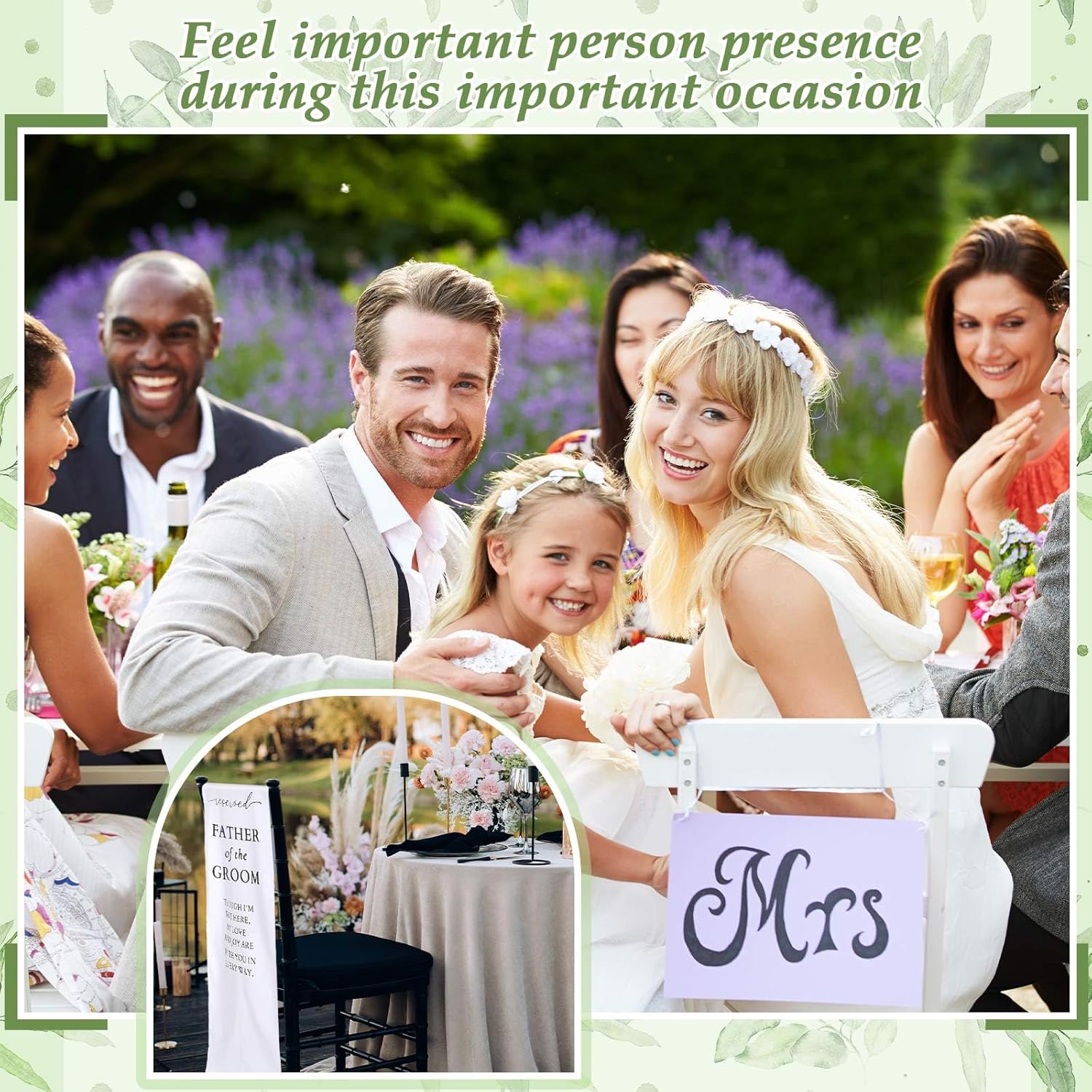 Father of the Groom Wedding Memorial Seat Sign