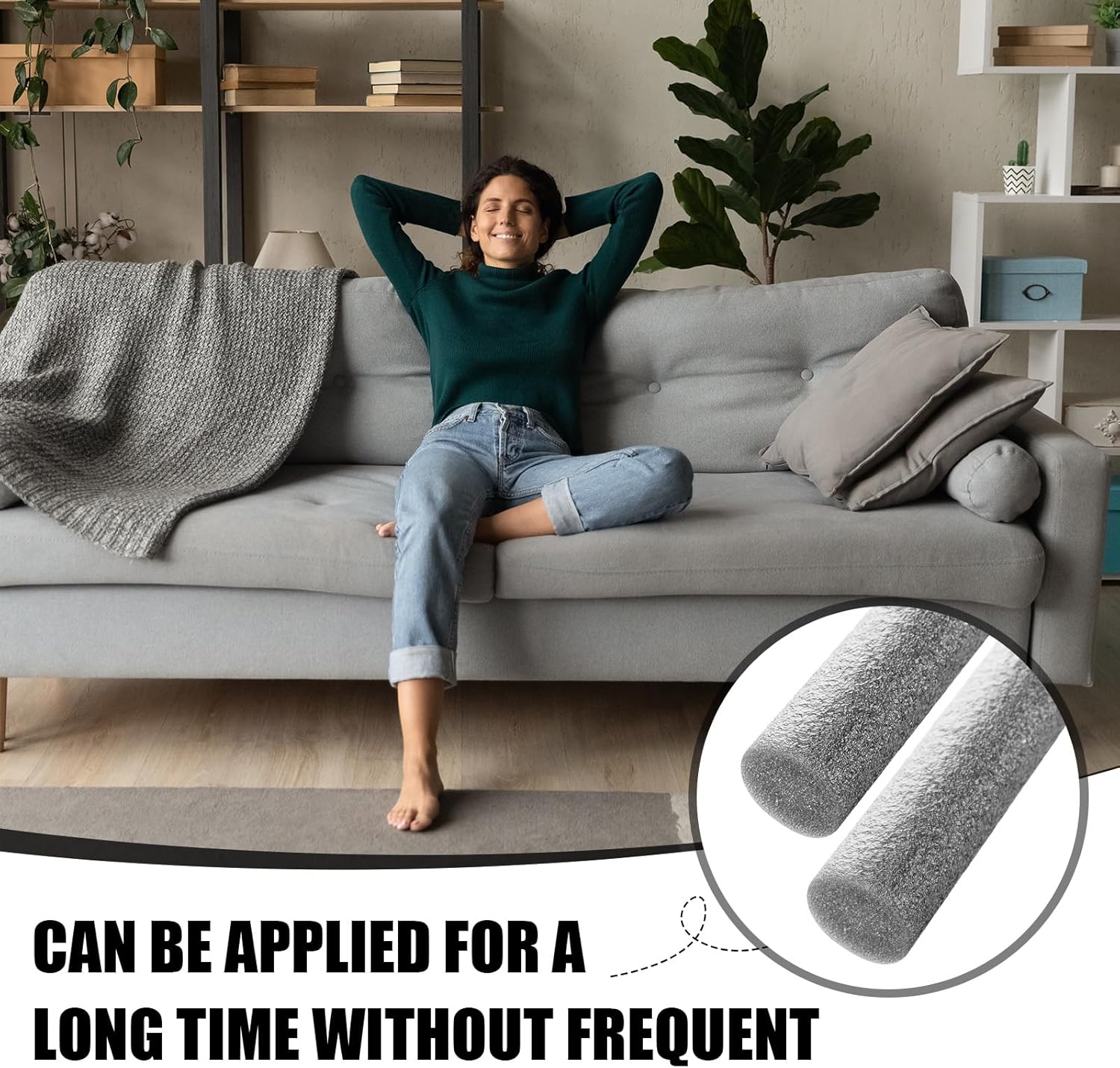LEIFIDE 10Pcs Foam Tuck Grips for Sofa Slipcovers