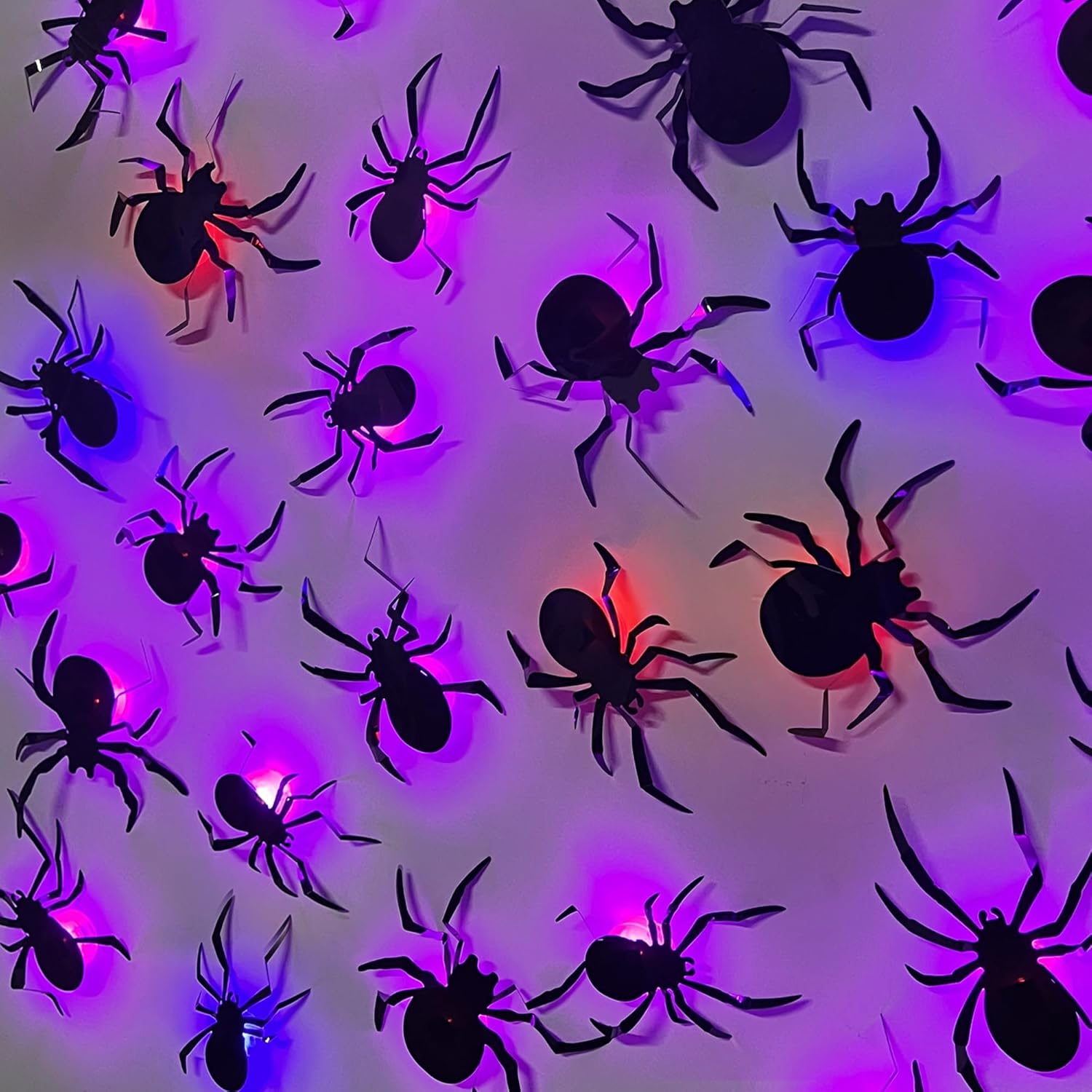 DRDUDU 36 Pack Halloween Spider Wall Decor