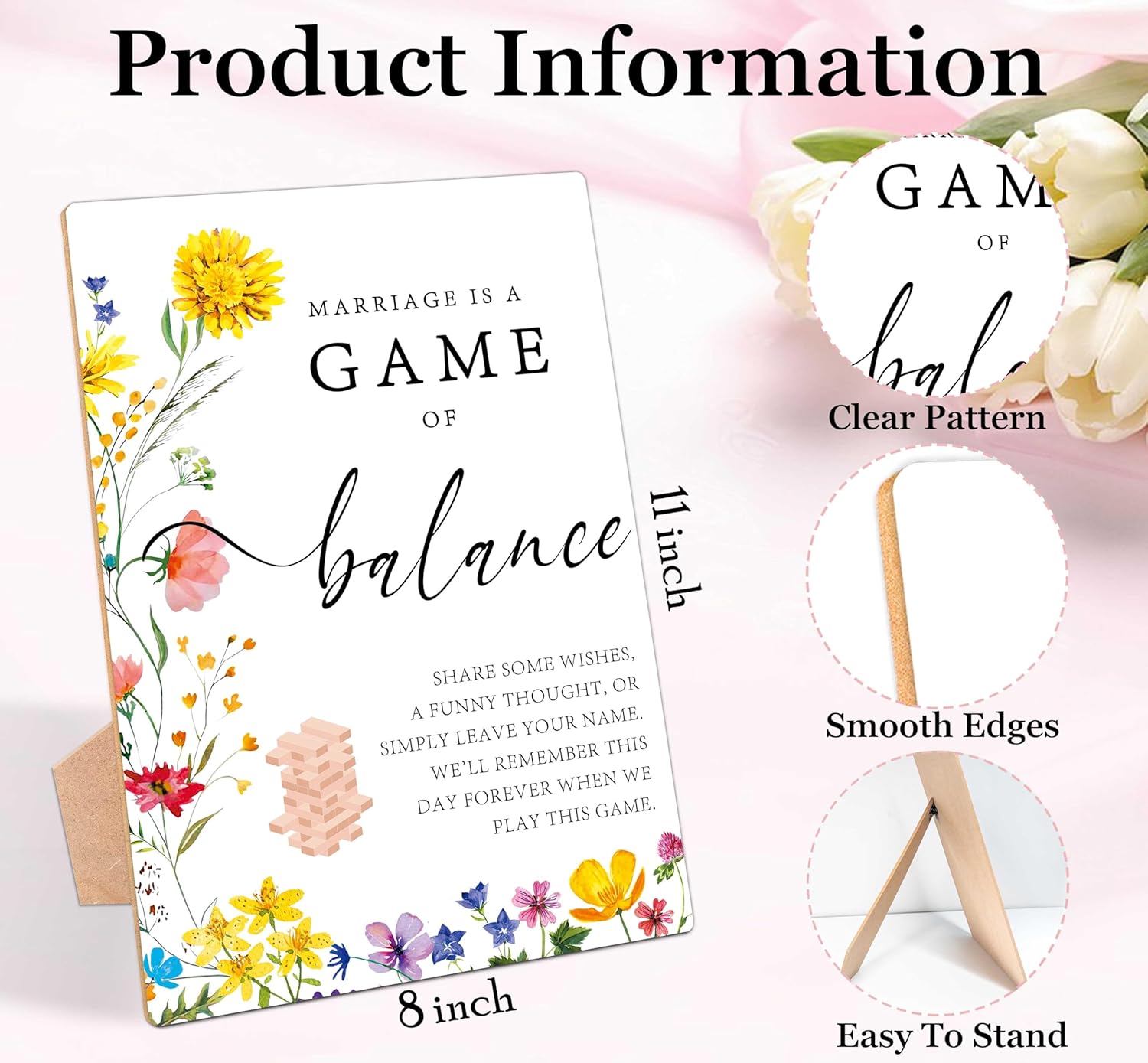Marriage Is A Game Of Balance Wedding Sign