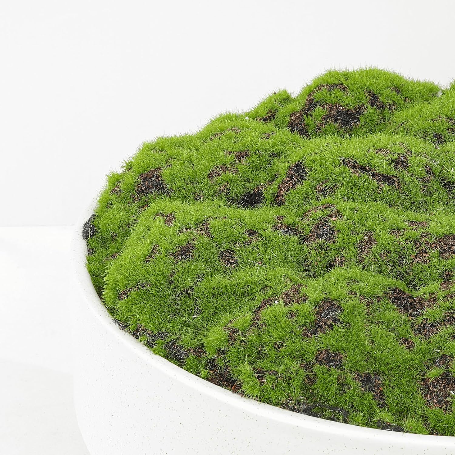 NAHARO 11 Inch Artificial Moss Bowl for Home Decoration