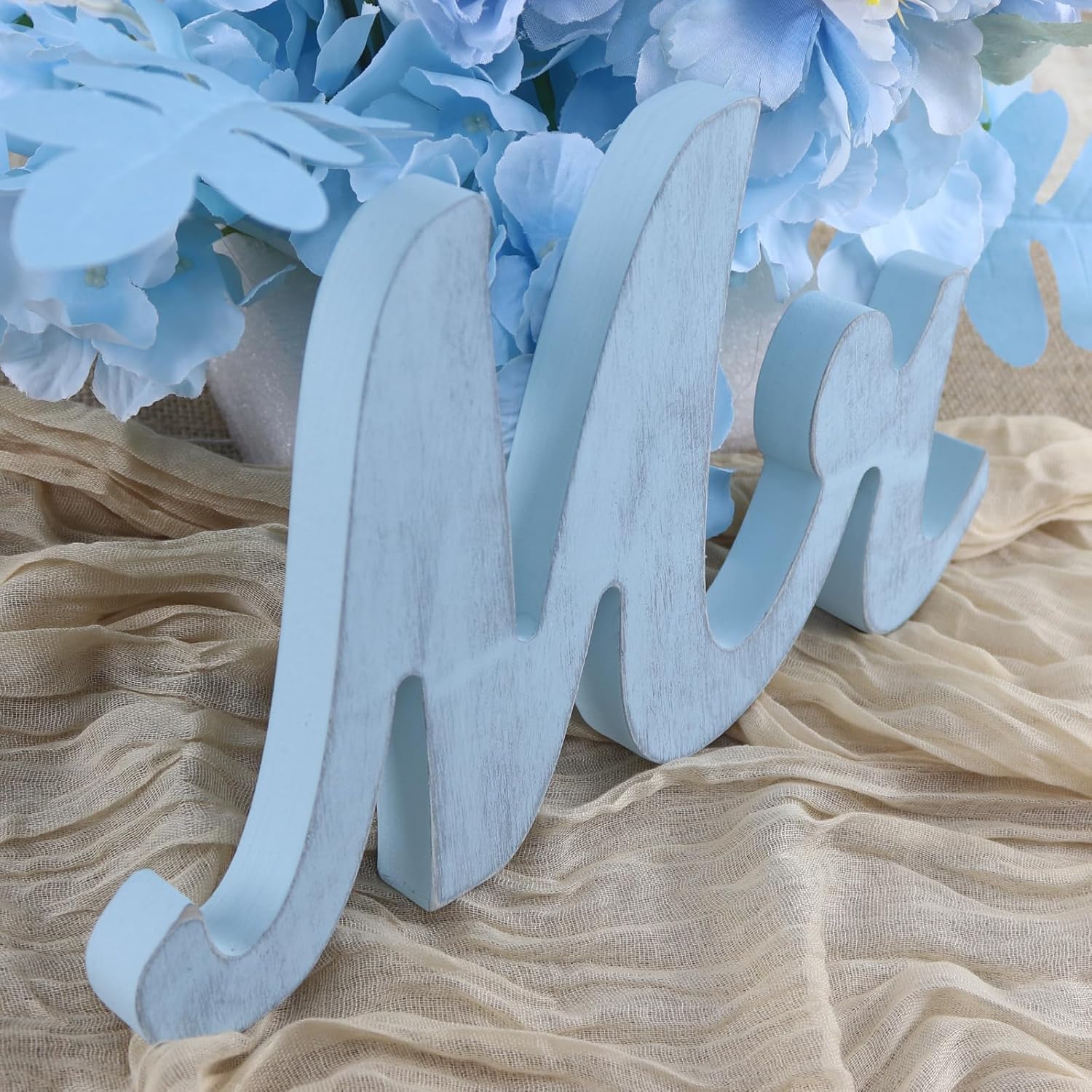 Mr and Mrs Wooden Wedding Sign Decorations