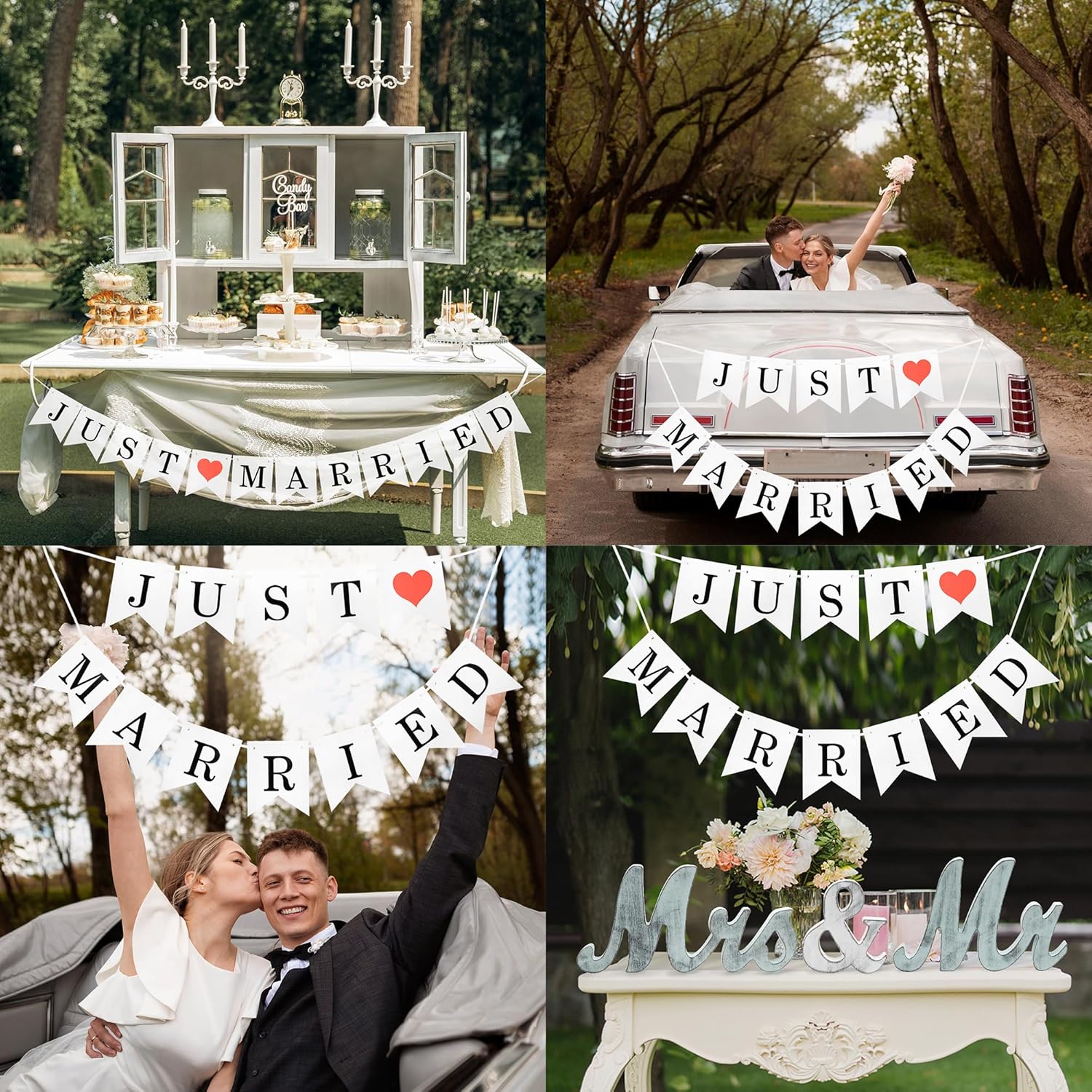 Mr and Mrs Wooden Wedding Sign Decorations