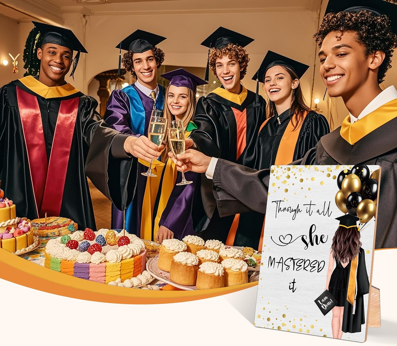 Graduation Wooden Sign with Stand for Her