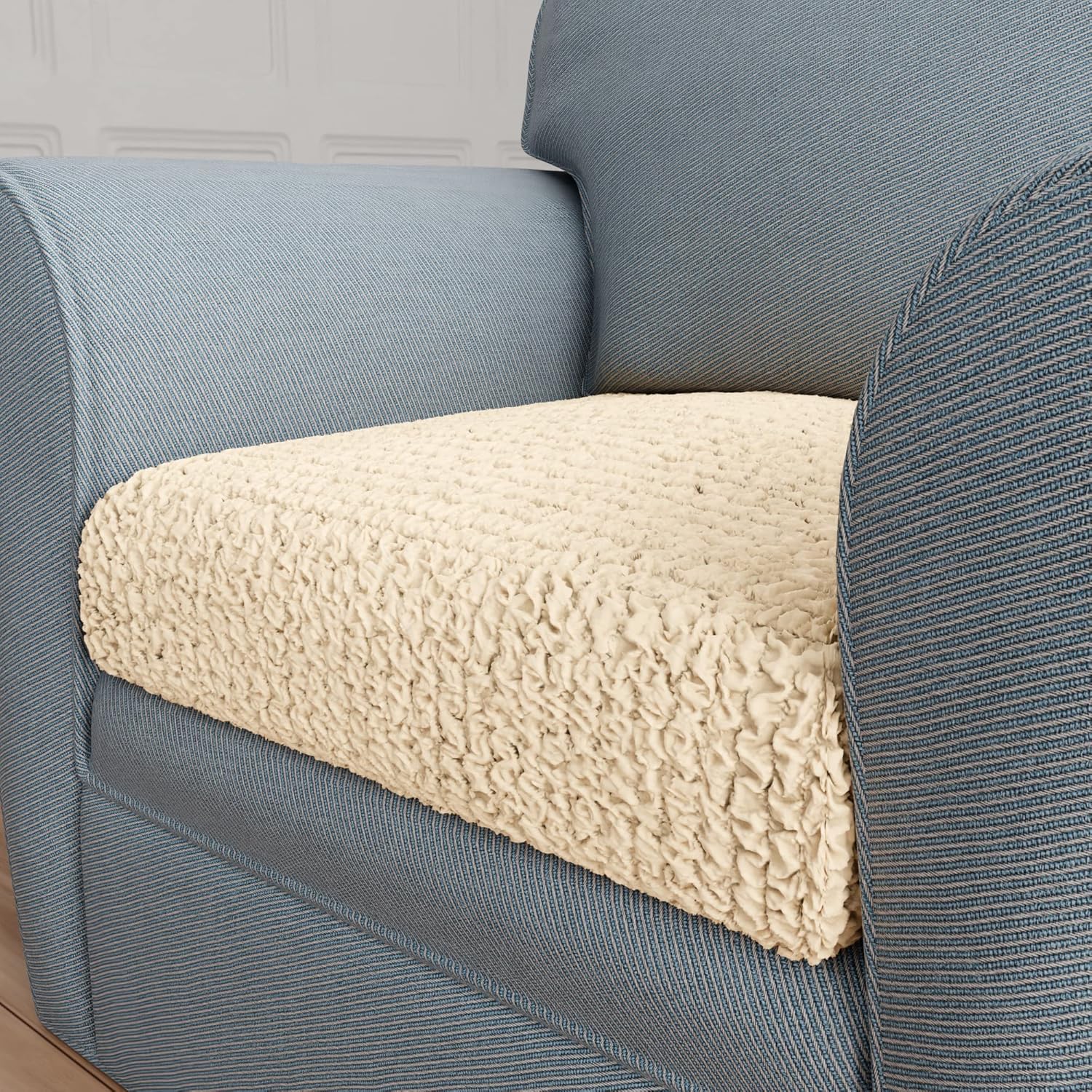 PAULATO BY GAICO Stretch Sofa Cushion Cover - Cream